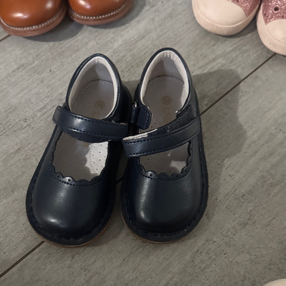L'Amour Navy Mary Jane Dress Shoes